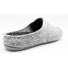 thies Pantoffel PET Slipper (weicher Filz) hellgrau Hausschuhe Damen